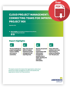 aberdeen report on project management on cloud